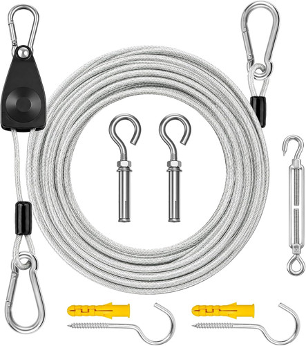 50ft outdoor clothesline wire - outdoor,