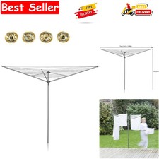 35m 3 Arm Rotary Washing Line