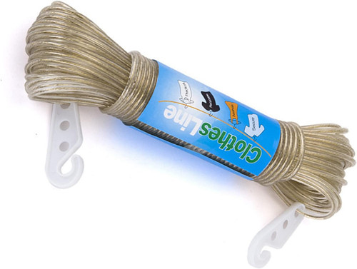 Washing line rope with steel - line,