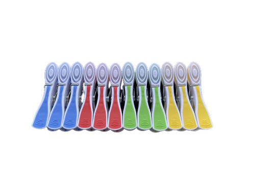 Plastic clothes pegs soft - clothes,