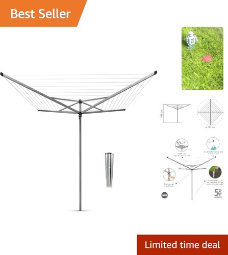 Large rotary washing line - washing, 60m